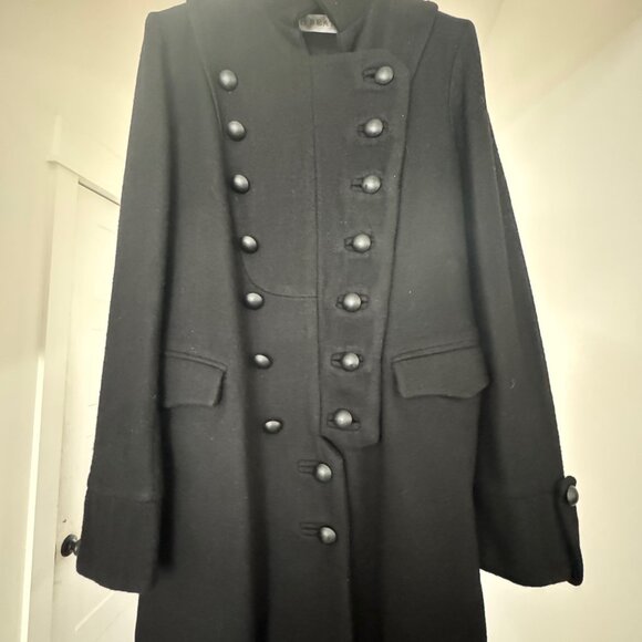 Brand New, never worn, Lerario Beatriz Black Wool Coat!!!! - Picture 3 of 16